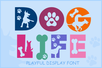 Fun Dog Life Fonts for Creative Projects