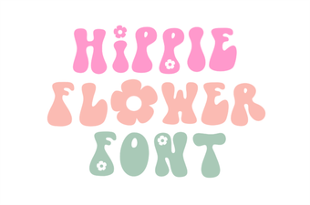 Peaceful & Creative Hippie Flower Fonts