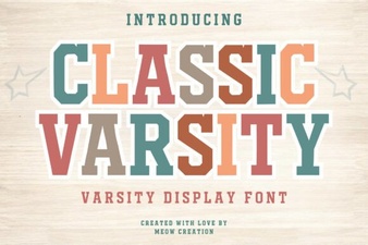 Classic Varsity Font Styles for Creative Projects