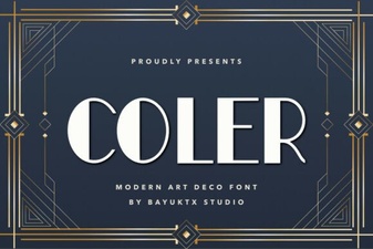 Unlock Creativity with Coler Art Deco Font Designs