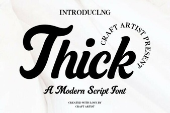 Thick Fonts for Bold & Impactful Design Projects